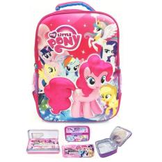 Tas Ransel Sekolah Anak SD My Little Pony 3D Timbul Hard Cover LBKP / tas sekolah anak perempuan / tas ransel anak - anak / tas sekolah motif murah model terbaru