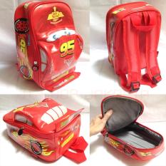 Tas Ransel Sekolah Anak TK Cars Mcqueen On The Road 3D