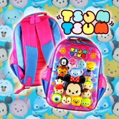 Tas Ransel Sekolah Anak TK SD Model 3 Dimensi Motif Tsum-tsum
