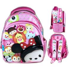 Tas Ransel Sekolah Anak TK Tsum Tsum Mickey Minnie 3D Timbul / tas sekolah anak-anak / tas sekolah anak perempuan/ tas sekolah bergambar / tas sekolah anak model baru