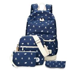 Tas Ransel Sekolah - Paket 4in1 - Motif Amsterdam London