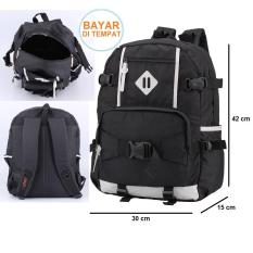 Tas Sekolah Anak Laki-Laki SD Backpack Ransel Cowok Hitam Keren