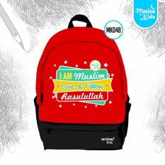 Tas Sekolah Ransel Anak Sd Backpack Back Pack Muslim Kids Aku Cinta & Follow Rasulullah