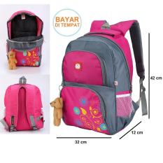 Tas Sekolah SD Anak Perempuan Backpack Ransel Cewek Boneka Beruang Bear