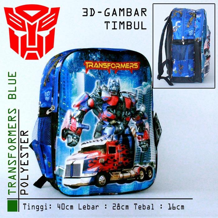 Tas Transformers tas sekolah anak karakter tas anak laki laki tas anak sd