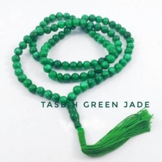 Tasbih Batu Giok Green Jade Diameter Isi 99 Butir By Sepatu Wanita Cantik.