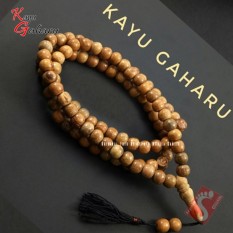 Tasbih Kayu gaharu Asli kalimantan diameter 8 mm TKG-001