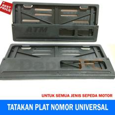 Tatakan Tempat Cover Plat Nomor Motor Yamaha Honda Suzuki Universal
