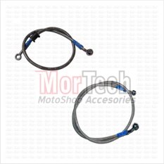 TDR Paket Slang - Selang - Kabel Minyak Rem Set Depan+Belakang New Vixion Abu