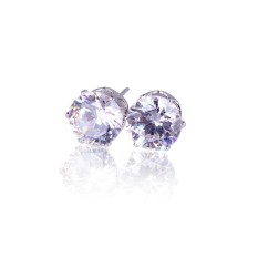 Teekeer Putri Memotong Stud Anting-Anting Sterling Perak/Emas Birthstone Hadiah Sempurna untuk Ibu Teman Perempuan-Internasional