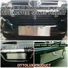 Tempat plat nomor mobil. model slidding engsel. Tipe Pejabat. bahan asli stainles anti karat