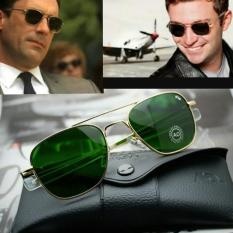 Terbaru Kacamata Pria Outdoor Pilot American Optic (Ao) Gold - Kdstr
