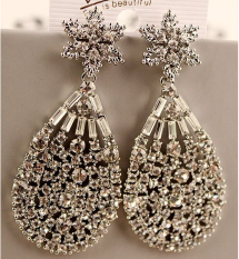 Terkenal Eropa Dan Amerika Rumbai Baru Penuh Berlian Anting Mutiara Anting