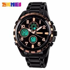 Terlaris !! Skmei Casio Men Sport Led Watch Water Resistant 30m - Ad1021 Golden Gold Emas / Silver - Jam Tangan Pria Lelaki Laki-Laki Cowo Cowok Man Anti Air Waterproof 30 M Meter Original