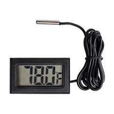 Termometer Akuarium Digital Dengan Kabel 1 Meter Bentuk Kotak Thermometer Aquarium Pemantau Suhu
