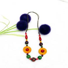 TERMURAH .Gratis ONGKIR. Kalung Bahan Kayu Asli dari Perajin Jogja.Warna Etnik Kayu 23