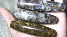 Manik Lei Son Dalam Langit Yang Tibet Alami Pergi Ke Murni Metode Luo Tua Mineral Trumpet Cangkang fossil Gelang Tali Kalung Mata Di Langit Berkabung untuk Fall untuk Pria dan Wanita-Internasional