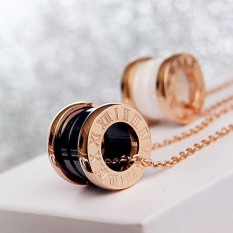 Hitam Porselen dan Keramik Berduka untuk Fall Ke Kalung Wanita Silinder Musim Semi Coil Mawar Emas Kalung hari Saat Ini Kecil dan Merah Orang Pergi Bersama dengan Dekorasi-Internasional