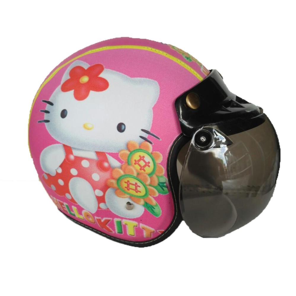 The Musketeer - Helm Anak Bogo Usia 4-7 Tahun Hello Kitty Pink