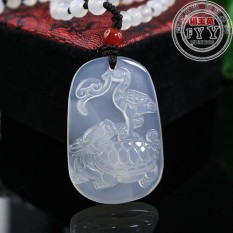 Di Es Alami Tumbuh Jade Sui untuk Berkabung untuk Jatuh Ke Keluar Pertama untuk Menggantung Jatuh untuk Pria dan Wanita sebuah Kalung Giok Batu Akik untuk Menggantung Potongan untuk Mengirim Sertifikat Hadiah-Intl