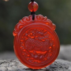 Di Es Alami Tumbuh Merah Batu Akik Qi Lin Berkabung untuk Jatuh Ke Crystal Jade Sui untuk Menggantung Jatuh Ke kristal Jatuh Ke Kalung Pria dan Wanita Gaya Dekorasi Merekrut Kekayaan untuk Membuka- internasional