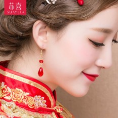 Cina Baru Sederhana Hiasan Sussy Anting Cheongsam Gaun Kostum Hanfu Dragon Xiuhe Pakaian Aksesoris Earrings-Intl