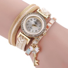 Bergaya Ramping dan Chic Knit Bracelet Watch Ladies Dekoratif-Intl