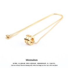 The Tide Kartu Asli AIM Tinggi Bahasa Mawar Emas Kalung Pria dan Wanita Bersama Gaya Kunci Rantai Tulang mahasiswa Pecinta Sederhana 100 Ambil untuk Mourn untuk Fall untuk-Internasional
