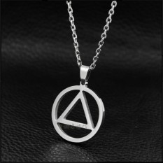 The triangle of Mu iron mourn to fall to send a rope men and women a style rapper Euro-American tide the rare Eminem hip-hop necklace of cool Chen Guan - intl