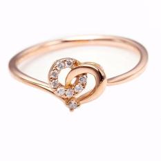 Tiaria 18K Loved Eternally Ring Cincin Tunangan Emas dan Berlian