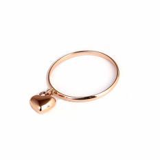 Tiaria 18K Tiaria Heart On Finger Ring Perhiasan Emas Cincin Wanita