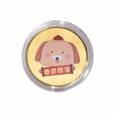 Tiaria 24K Happy New Year Dog Coin Logam Mulia Emas Murni 24 Karat 0.2 gram