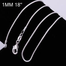 Bella & Co. Chain Necklace LKNSPCC008-16 Aksesoris Perhiasan Kalung Rantai Lapis Silver