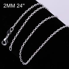 Bella & Co. Chain Necklace LKNSPCC012-20 Aksesoris Perhiasan Kalung Rantai Lapis Silver