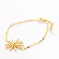 Bella & Co. Descendant of The Sun Bracelet Aksesoris Perhiasan Gelang Korea Zircon Lapis Emas 18K