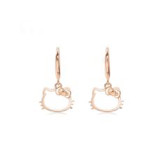 Tiaria Hello Kitty Rose Gold 18K Earring Perhiasan Emas Anting