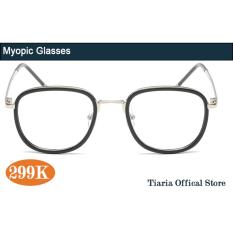 Tiaria TG011-C1 custom degree 1.56RI aspherical anti-radiation resin lens TR90 frame myopic miopia glasses