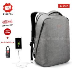 Tigernu Classic Ransel Ringan For 12-17 Inches Laptop With Eksternal USB Pengisian Port3164 (abu-abu)-Intl