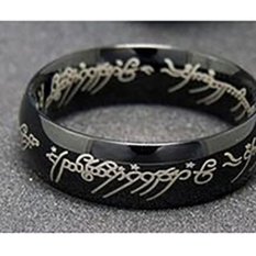 Titanium - Cincin Black Lord Of The Ring