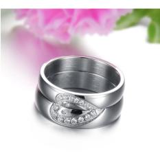 Titanium Cincin Couple - Cincin Tunangan - Cincin Nikah CC059