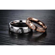 Titanium Cincin Couple - Cincin Tunangan - Cincin Nikah CC065