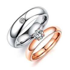 Titanium Cincin Couple - Cincin Tunangan - Cincin Nikah CC109