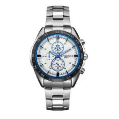 Toobony Ailang Steel Pria Jam Tangan Kuarsa Tahan Air Jangan Tangan Perempuan Pria Kasual Jam Tangan Berpasangan Jam Tangan Atas Nama Siswa (Biru)