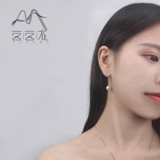 Totoro Di Korea Selatan Korea Fashion Temperamen S925 Perak Perhiasan Imitasi Pearl Anting dan Wanita Earrings-Intl