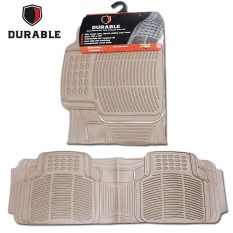 TOYOTA AVANZA Karpet Mobil Karet PVC DURABLE 1Pcs Baris 3 Beigie