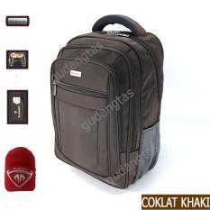 Tracker Tas Ransel 18 inchi 78319 laptop 14 inchi Bonus Bag Cover – Coklat Khaki