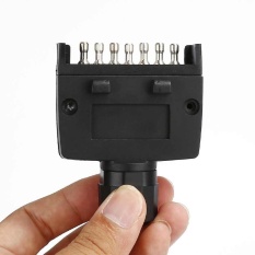 TRAILER PLUG 7 PIN FLAT PLASTIC ADAPTER TRAILER CONNECTOR BOAT CARAVAN - intl