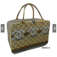 TRAVEL BAG SUPER KANVAS KARAKTER G*CCI ** (TAS KOPER JINJING/TAS RENANG)