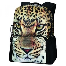 Perjalanan Perlengkapan Leopard Ransel, Bistar Galaksi Leopard Ransel Remaja 3D Hewan Tas Wanita Ransel Sekolah BBP101-Internasional