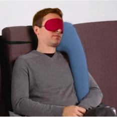 Travelrest-Ultimate Travel Pillow/Neck Pillow-Bantal Ergonomis, Dipatenkan & Dapat Disesuaikan untuk Pesawat Terbang, Mobil, Bus, Kereta Api, Perangko, Berkemah, Kursi Roda (Gulungan Up Kecil)-Intl